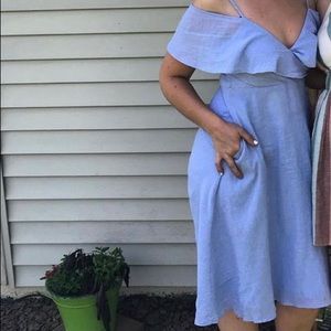 Lulu’s Off the Shoulder Midi Dress